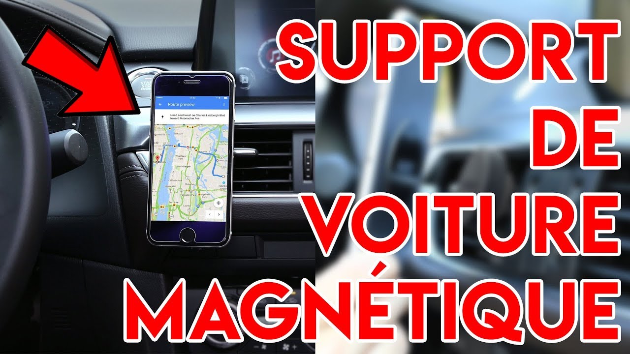 Support magnétique One-Click smartphone voiture - IDUSD