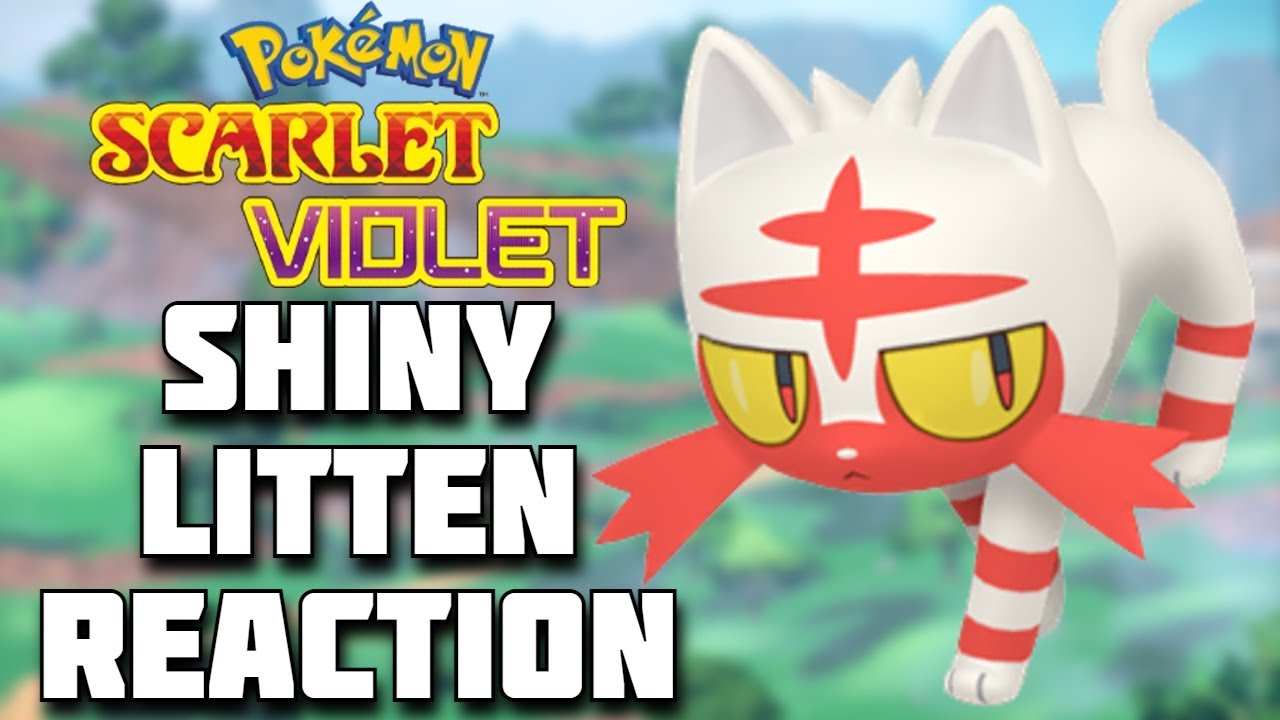 SHINY LITTEN FULL REACTION! Pokemon Scarlet and Violet Shiny Highlight! 