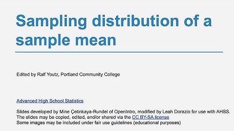 4.2 Sampling Distribution of a Sample Mean | MTH 243 | spring 2022