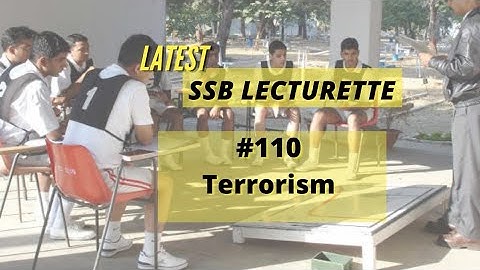 Lecturette for SSB PREPARATION || TERRORISM || #110 ||Whatsapp-8791148209 for practice