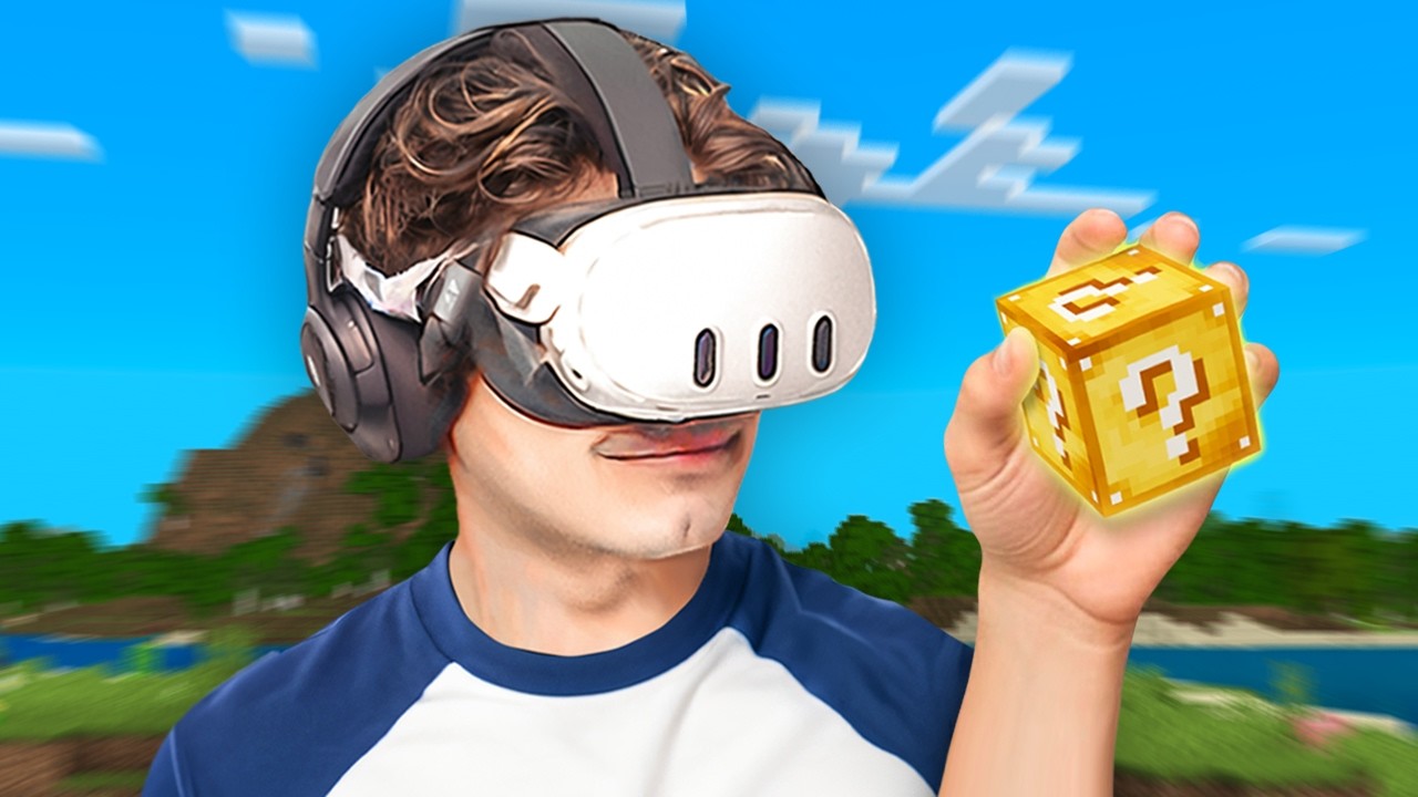 Minecraft VR ama Her Dakika Lucky Block Geliyor