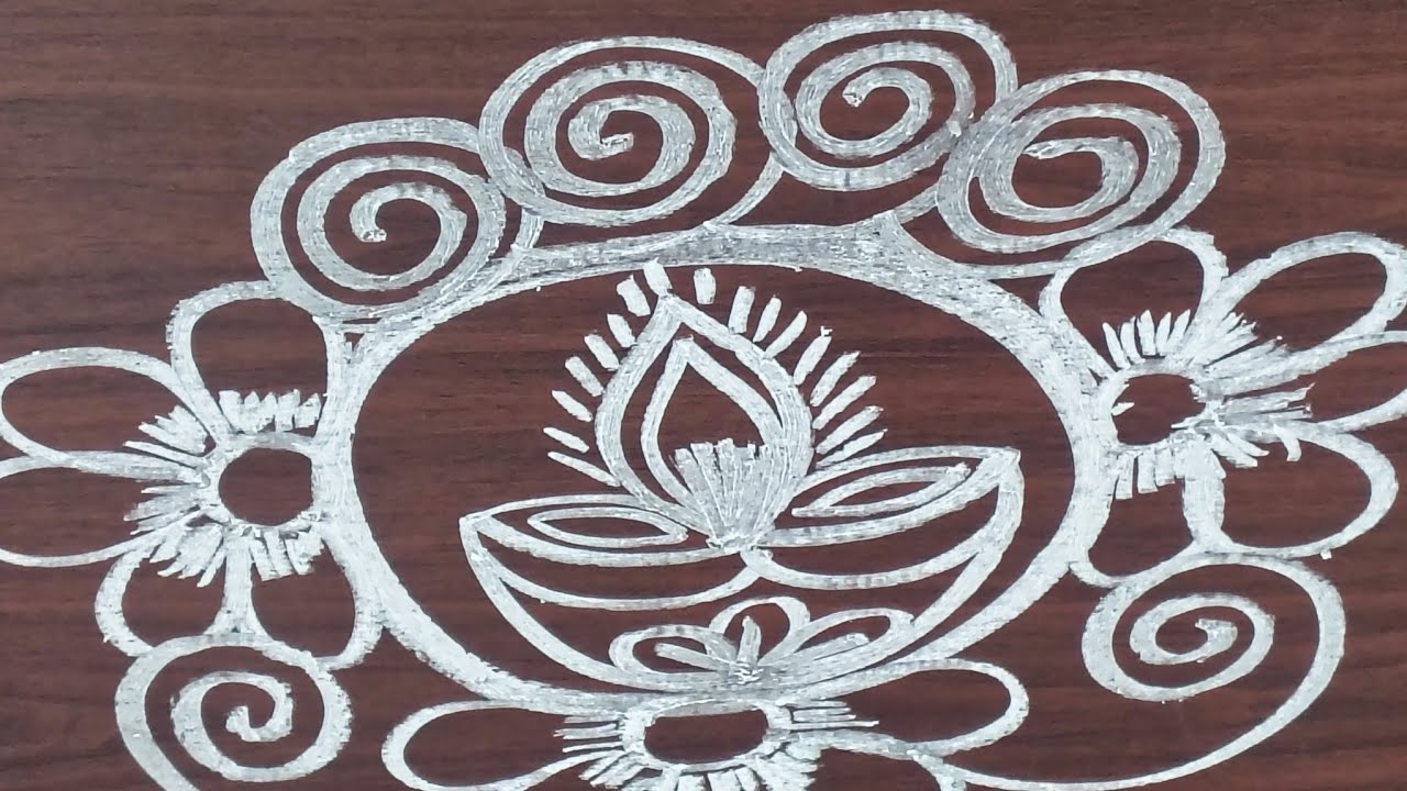 |అందమైన దీపావళి ముగ్గులు 🌺|Easy diwali rangoli 2025||@ Maha's Mantra||