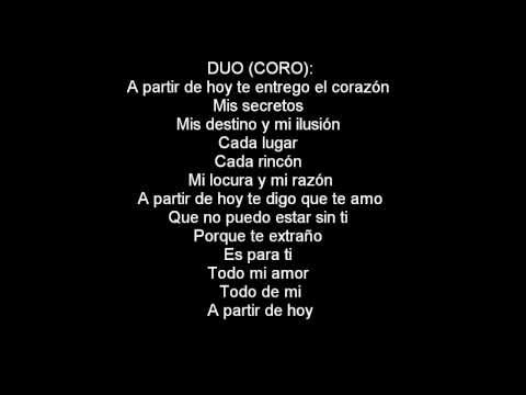 Maite Perroni Ft Marco Di Mauro - A Partir De Hoy (Letra) HD HQ