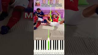 Mbappé Witnessed Haaland’s Sleep Chaos 😳🛏️ - Piano Tutorial #football #haaland #parody