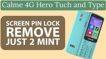 Calme Hero 4G screen pin pattren lock remove | Calme Hero 4G Tuch Type Format Done By CM2 Dongle