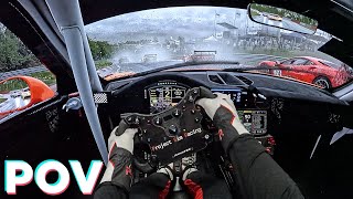 Nurburgring is TERRIFYING in the Wet! | ACC | Fanatec CS DD+