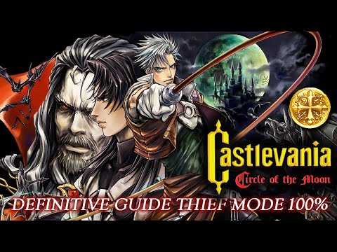 Castlevania: Circle of the Moon [GBA] - 100% / All Cards, Upgrades and Drops (Thief Mode)