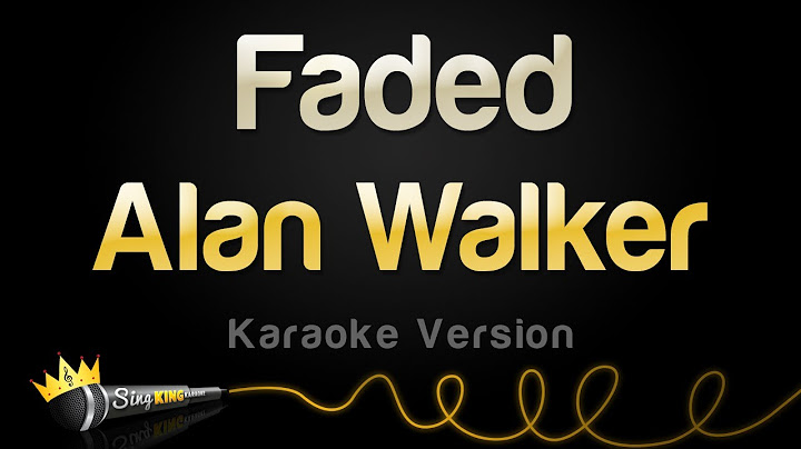Faded Karaoke version - Karaoke performance video thumbnail