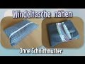 Windeltasche Nähanleitung - OHNE Schnittmuster - Anfänger - Nähtinchen