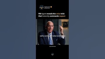 FBI agent reveals the voice trick that instantly commands respect. 🤯😲 #fbi #podcast #viralshort