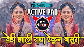 वेडी झाली राधा ऐकून बासरी डीजे सॉंग | गवळण | Vedi Zali Radha Active pad mix Marathi dj song 2023