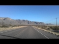 Van Horn, Texas to Guadalupe Mountains National Park