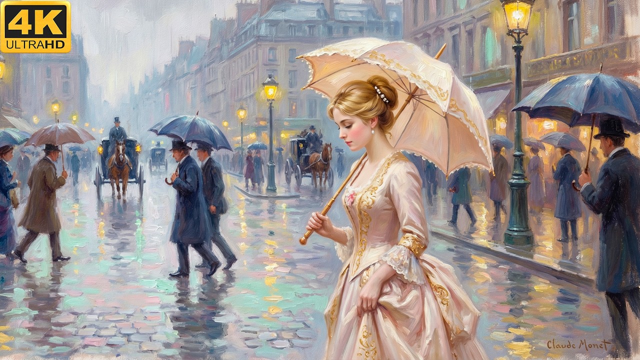 Visual Poems | A Day of Rain in 19th-Century France | Relaxing Classical Music