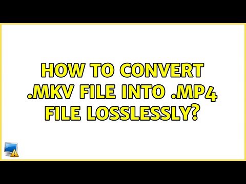 Ubuntu: How to convert .mkv file into .mp4 file losslessly?
