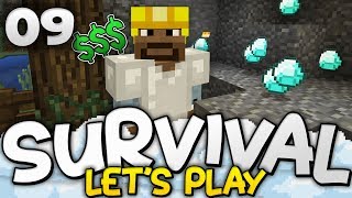 FORTUNE & DIAMONDS! - Survival Lets Play Ep. 09 - Minecraft Bedrock (PE W10 XB1)