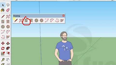 Học Sketchup cho người mới bắt đầu - P5 - Freehand + Rectangle+Rotate Rectangle