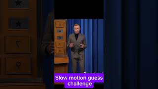 English Comedy Legend Simon Pegg Takes on the Slow Motion Guess Challenge 😂 #tonightshow