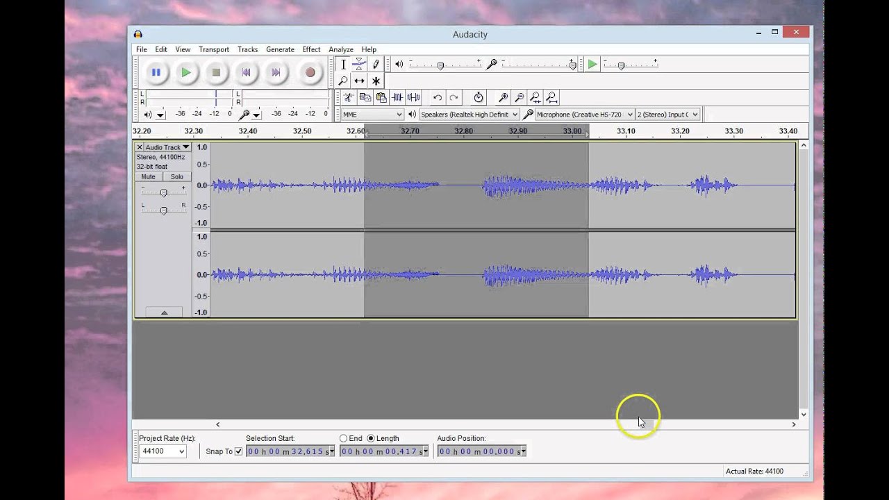Audacity demo - YouTube