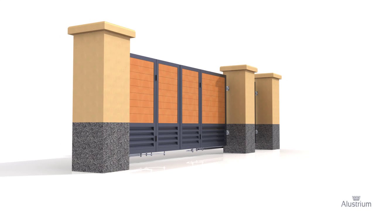 Alustrium.cz - BI-FOLDING SYSTEM for SWING GATES