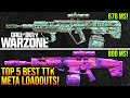 WARZONE: Top 5 FASTEST TTK LOADOUTS After Update! (WARZONE Best TTK Weapons)