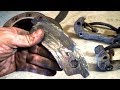 Changing brake pads on an 11k pound Ford Superduty service truck