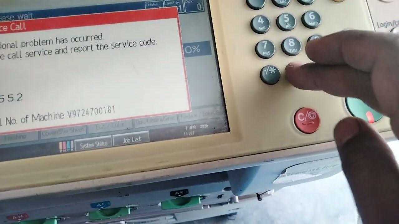 SC 552 error code solution ricoh 2551/2550/2050 - YouTube