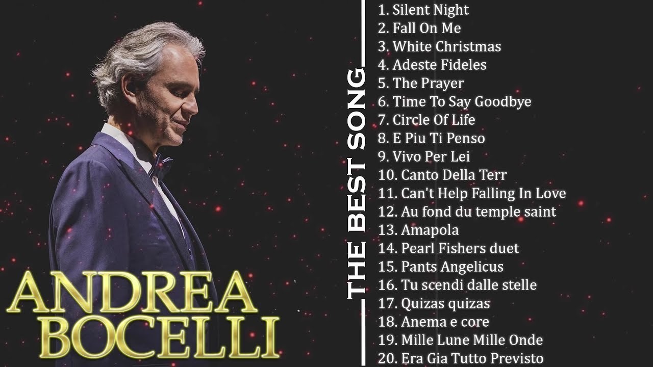 Andrea Bocelli Greatest Hits Playlist - Andrea Bocelli Best Songs - YouTube