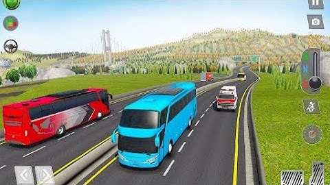 Modern Bus Drive Parking 3D Bus Simulator Gameplay Part 1 - Harini Game Android Gameplay