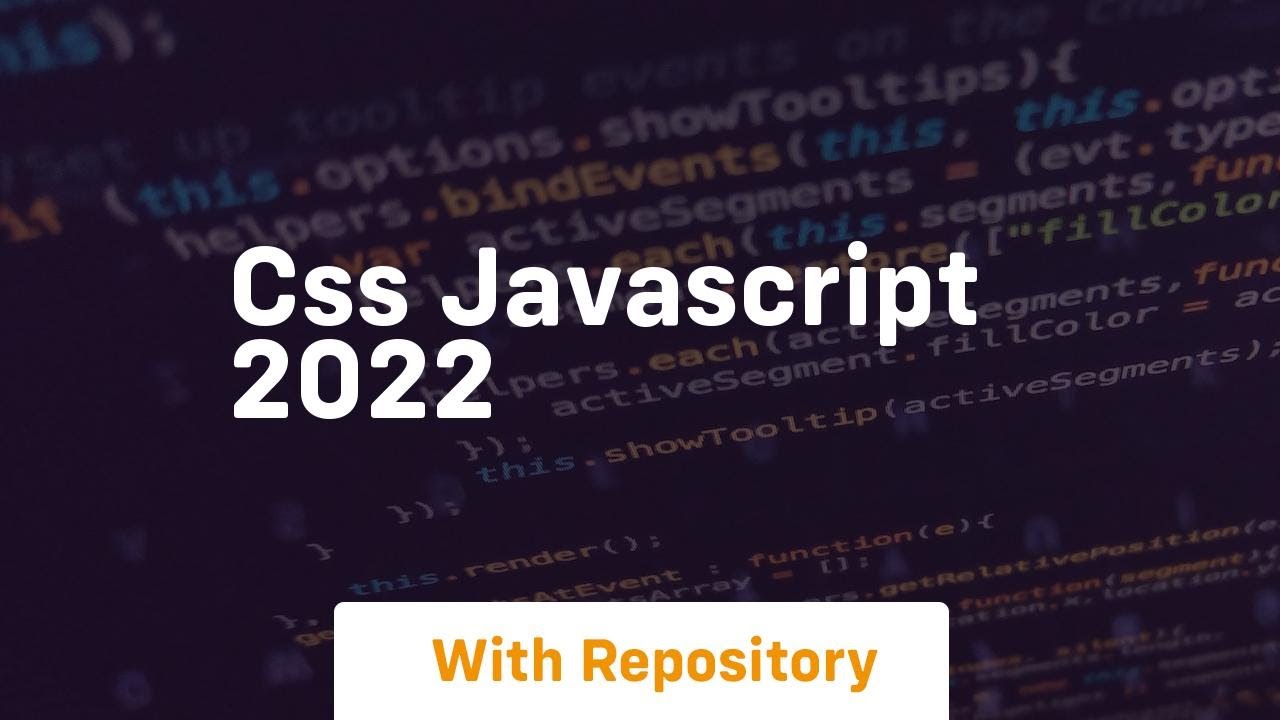 Css javascript 2022 - YouTube