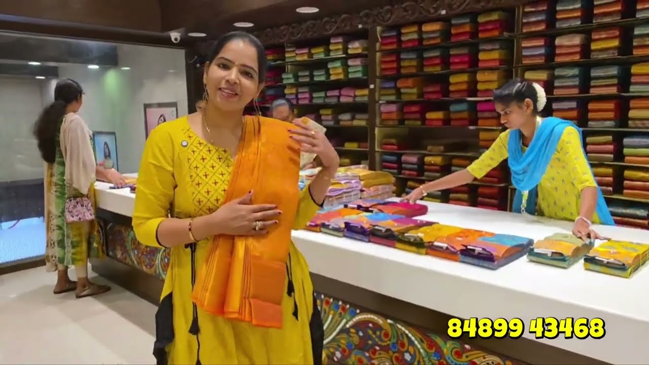 Tnagar Kanchipuram Pachaiyapas Aadi Wedding Silk | Triple shade Bridal Soft Silk Rs.999 To Rs.2999