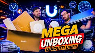 MEGA UNBOXING da UniFi / UBIQUITI! Montando a nossa nova INFRA de REDE: Parte 1