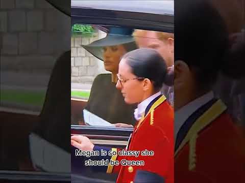 IS TRUE? MEGHAN Is The Only Person Cry At Queen's Funeral #shorts #harryandmeghan #meghanmarkle
