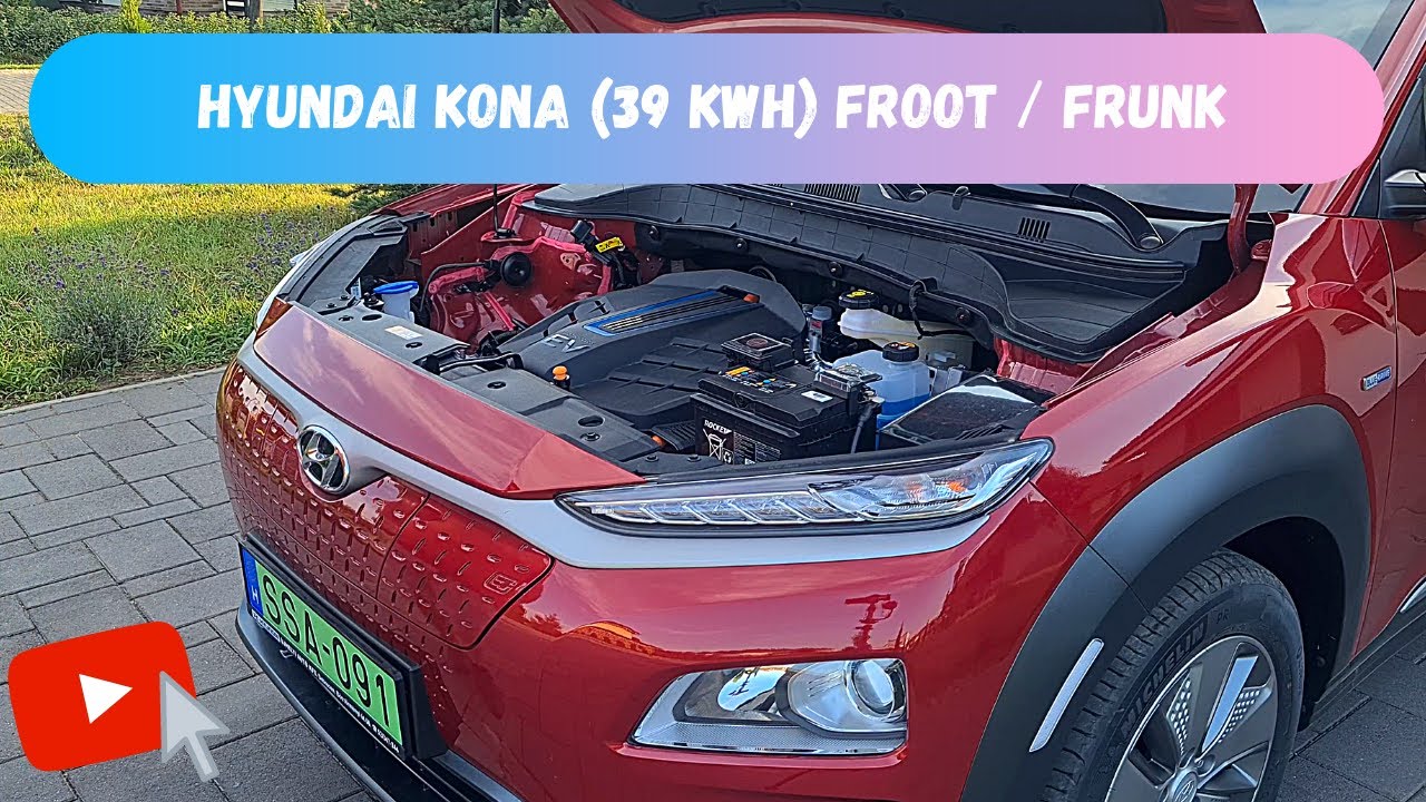 Hyundai Kona Electric (39 kWh) froot / frunk installation 