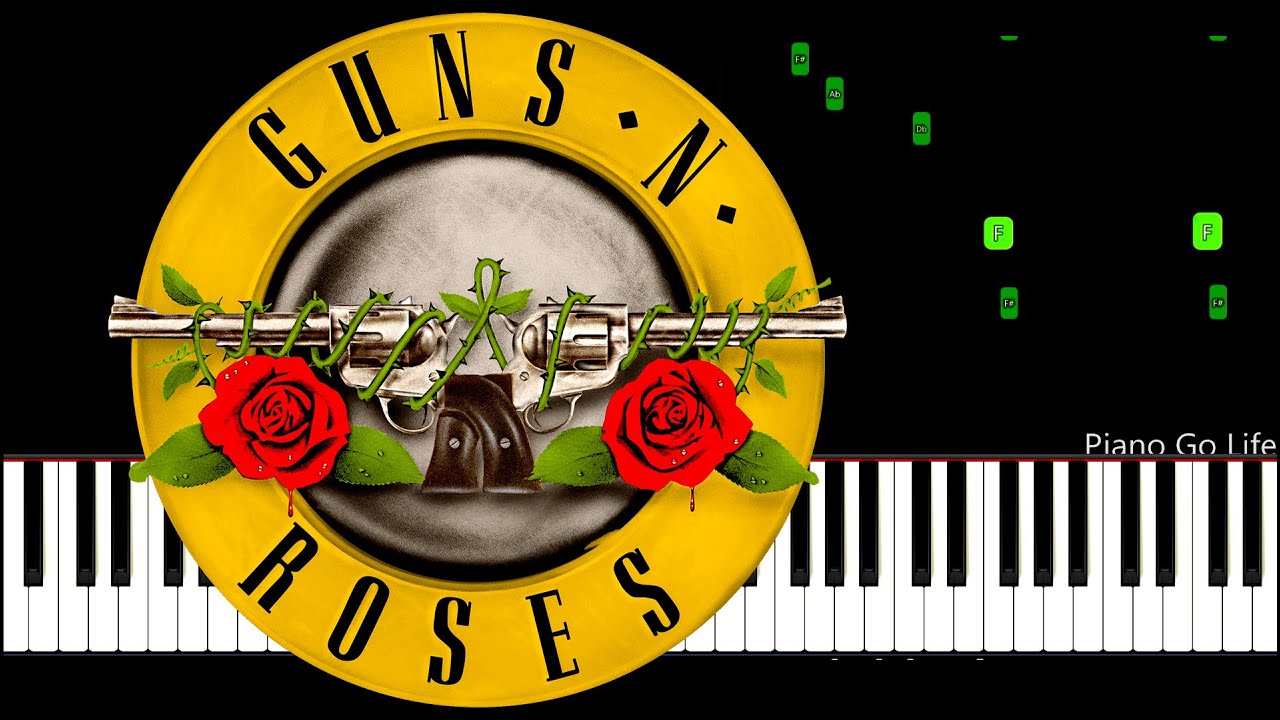 Guns N' Roses - Sweet Child O' Mine Piano Tutorial