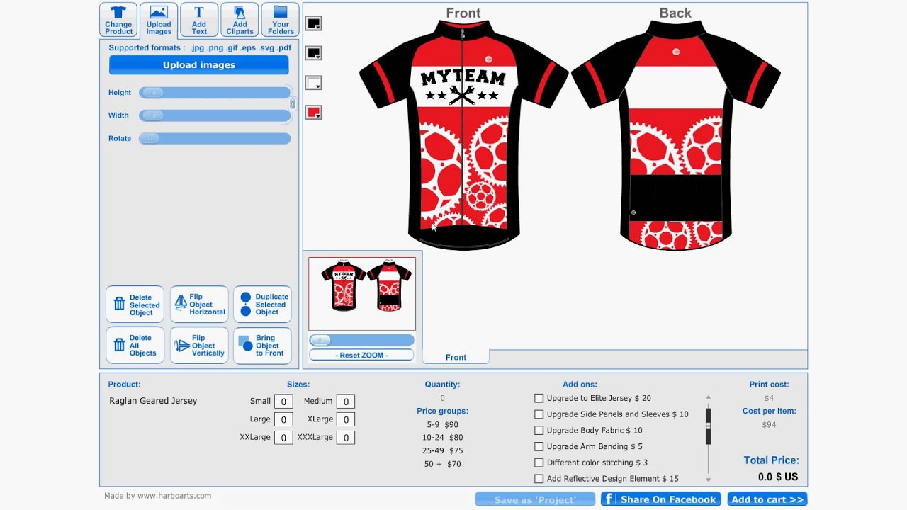 cycling jersey creator