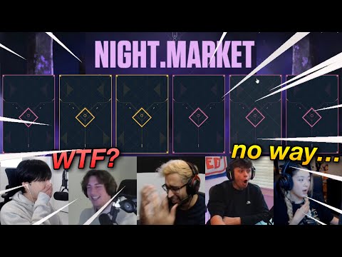 valorant streamers react to their *NIGHT MARKETS* (july 2022)