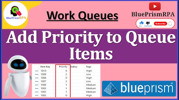 Add Items with Priority to Queue Blue Prism | Set Different Priorities to Queue Items Blue Prism