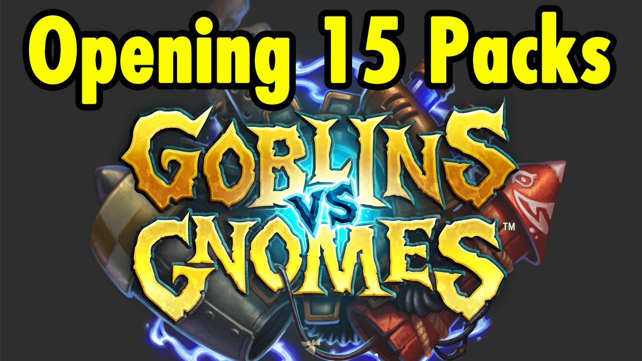 Opening 15 PACKS in Goblins vs Gnomes Hearthstone