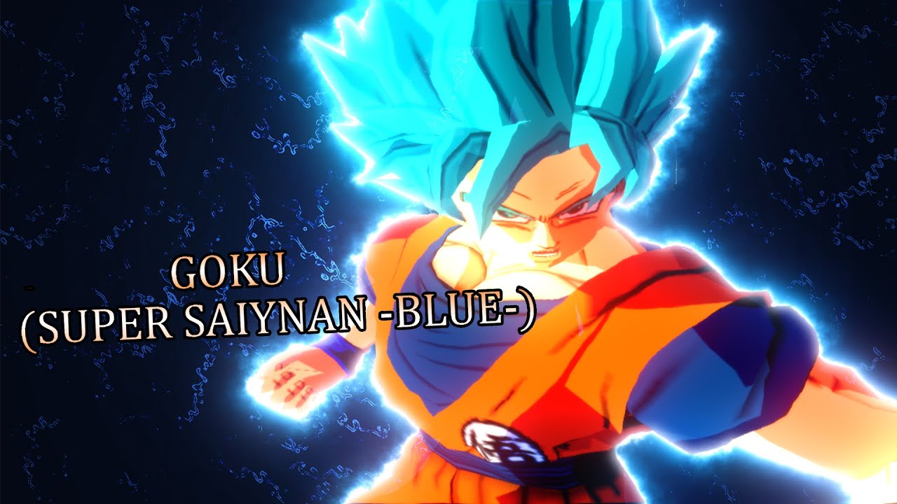 BOTON GOKU BLUE 2