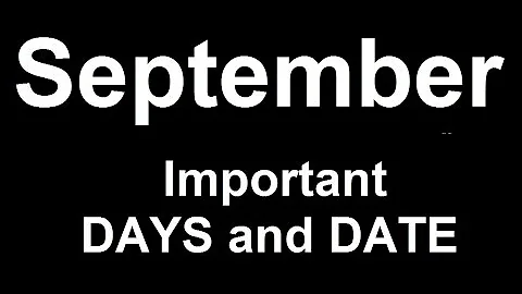 September Important Days and Dates (Remember via Short trick)