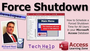 How to Schedule a Forced Shutdown Time for All Users in your Microsoft Access Database
