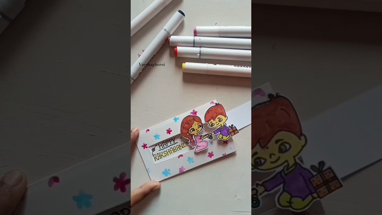 Raksha Bandhan gift card idea 🌼 # rakshabandhan 