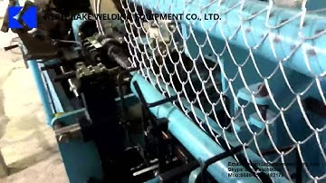 Full automatic chain link fence machine with servo motor