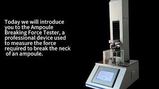 BST-01 Ampoule Breaking Force Tester