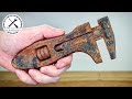 Antique Seized Adjustable Wrench - Restoration
