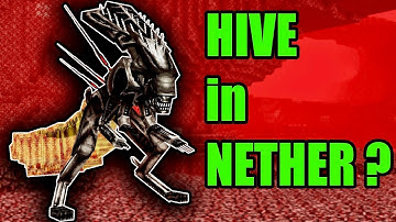 Can ALIENS make a HIVE in NETHER? Aliens minecraft