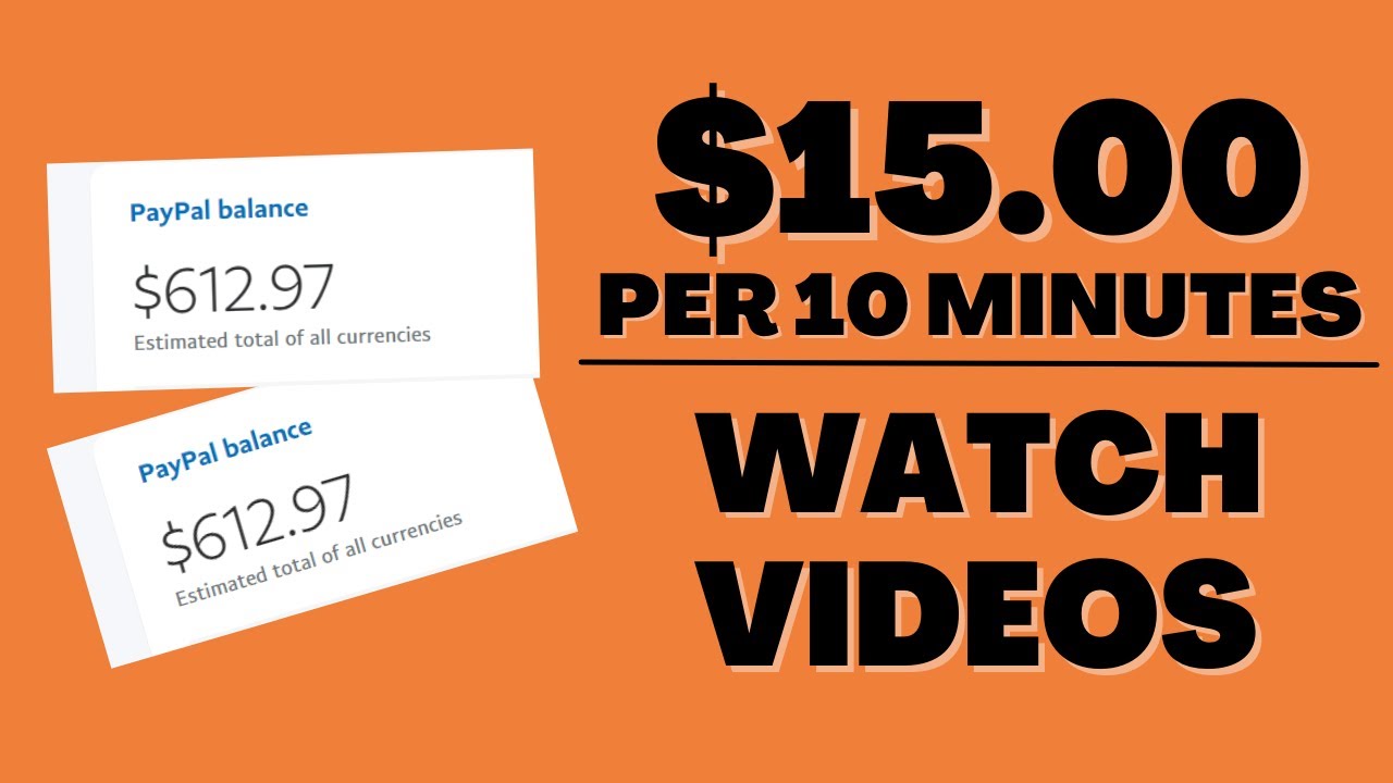 Make $15 PayPal Money Per 10 MINUTES WATCHING VIDEOS (Make Money Online 2022)