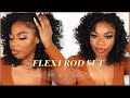 Flexi Rod Set on Dry Hair  🌱 #naturalhair #flexirods