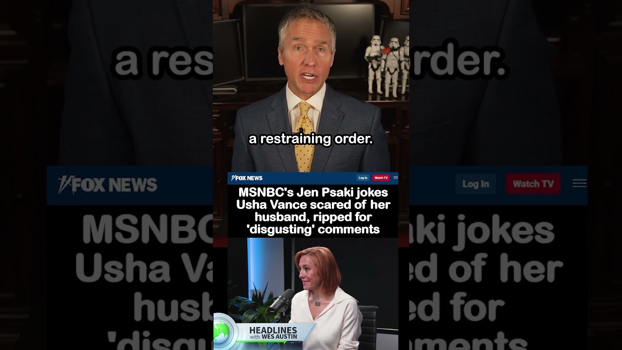 Джен Псаки из MSNBC шутит, что Уша Вэнс боится своего мужа, Джей Ди Вэнса 