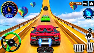 Ramp Red Car Racing Flyover 3D Gameplay _ Android || Ramp Car Stunts Racing Video CarXSimulator Game screenshot 3